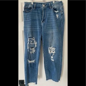 Ripped Mom Jeans size 14